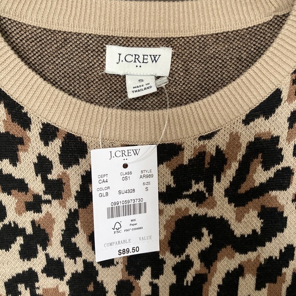 JCrew Factory leopard dress NWT - Picture 4 of 4